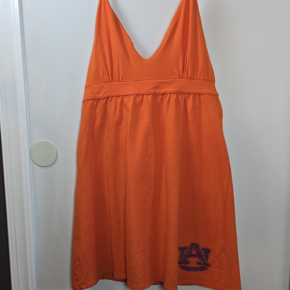 Auburn University Halter Dress Bathing Suit Cover Shelf Bra My U LG Cotton Y2K